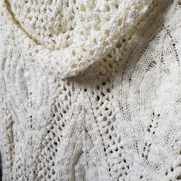 INC Pointelle Cowl Neck Sweater - Picture 6 of 9